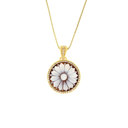 Collana in argento con cammeo