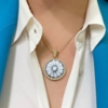 Collana in argento con cammeo