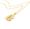 Collana con pendente in argento perle e  zirconi