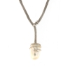 Collana in oro con perla barocca e diamanti