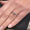 Anello solitario con diamanti