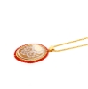 pendente in argento con cammeo e corallo