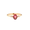 Anello tormalina rosa e diamanti