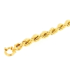 Bracciale maglia a corda in argento dorato
