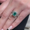 Anello con smeraldo e diamanti 