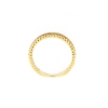 Anello a fascia sottile a fili in oro e diamanti