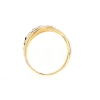 Anello nei due colori dell'oro a fili intrecciati