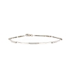 Bracciale semirigido con diamanti e  bacchette lucide 