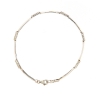 Bracciale semirigido con diamanti e  bacchette lucide 