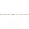 Bracciale semirigido con diamanti e bacchette lucide
