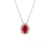 Collana con rubino e diamanti