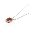 Collana con rubino e diamanti
