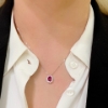Collana con rubino e diamanti