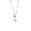Collana con perla giapponese e diamanti