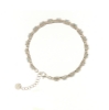 Bracciale in argento con zirconi ovali acquamarina