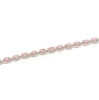 Bracciale tennis in argento con zirconi ovali rosa