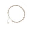 Bracciale tennis in argento con zirconi ovali rosa