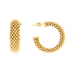 Cerchi in argento dorato maglia pop corn