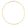 Collana in oro giallo a maglie ovali