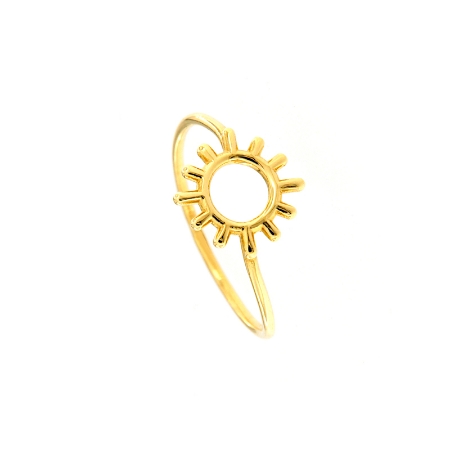 Anello in oro con sole