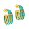 Orecchini in argento e turchese