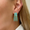 Orecchini in argento e turchese