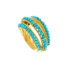 Anello in argento e turchese