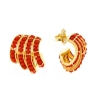 Orecchini in argento e corallo	