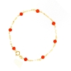 Bracciale in oro e corallo