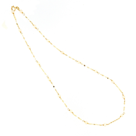Collana in oro e perle