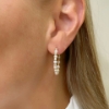 Cerchi in oro con perle e diamanti