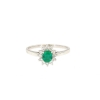 Anello con smeraldo e diamanti