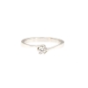 Anello solitario ad abbraccio con diamante