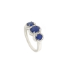 Anello con zaffiri e diamanti