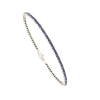 Bracciale tennis rigido con zaffiri