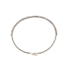 Bracciale tennis rigido con zaffiri