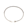 Bracciale tennis rigido con zaffiri