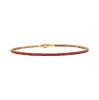 Bracciale tennis rigido con rubini