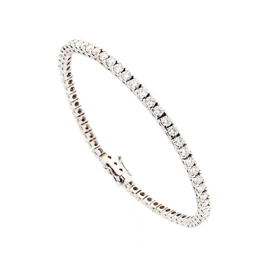 Bracciale tennis con diamanti