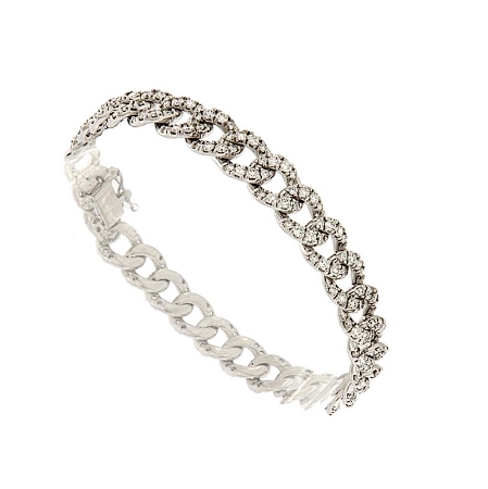 bracciale grumette con diamanti