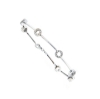 Bracciale con bacchette e cerchietti con diamanti