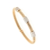 Bracciale tubogas in oro rosa e diamanti