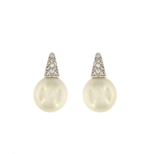 Orecchini con perle e diamanti