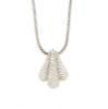 collana oro con pendente pavé diamanti