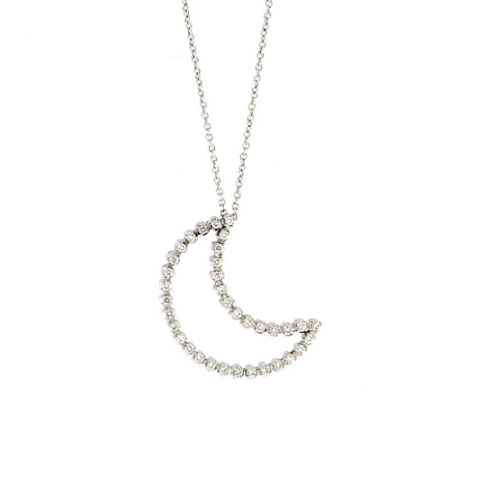 Pendente Luna oro con diamanti