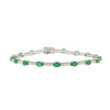 Bracciale con smeraldi e diamanti