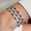 Bracciali con diamanti e pietre preziose 