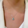 Collana con smeraldo e diamanti
