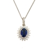 Collana con zaffiro e diamanti