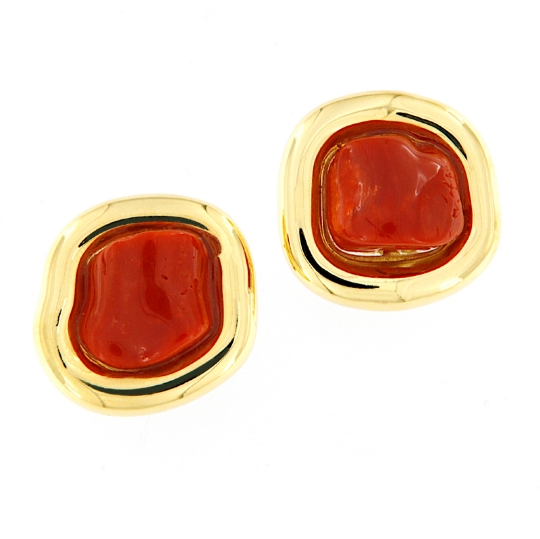Orecchini in argento e corallo	